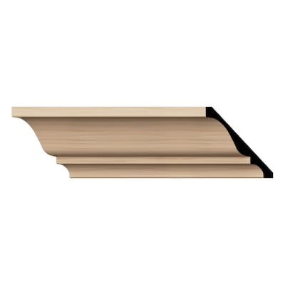 WM45: 3-7/10-in H x 3-3/4-in P x 5-1/4-in F x 96-in L Americraft Solid Hardwood Stain Grade Crown Moulding