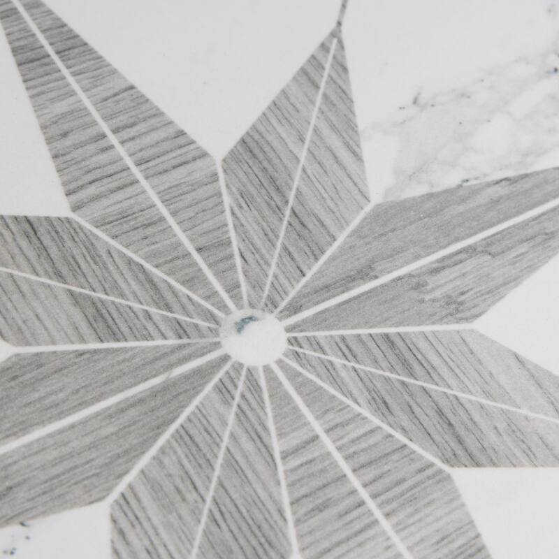 Merola Tile Llama Stella Loire Silver Smoke 9-3/4" x 9-3/4" Porcelain Floor and Wall Tile