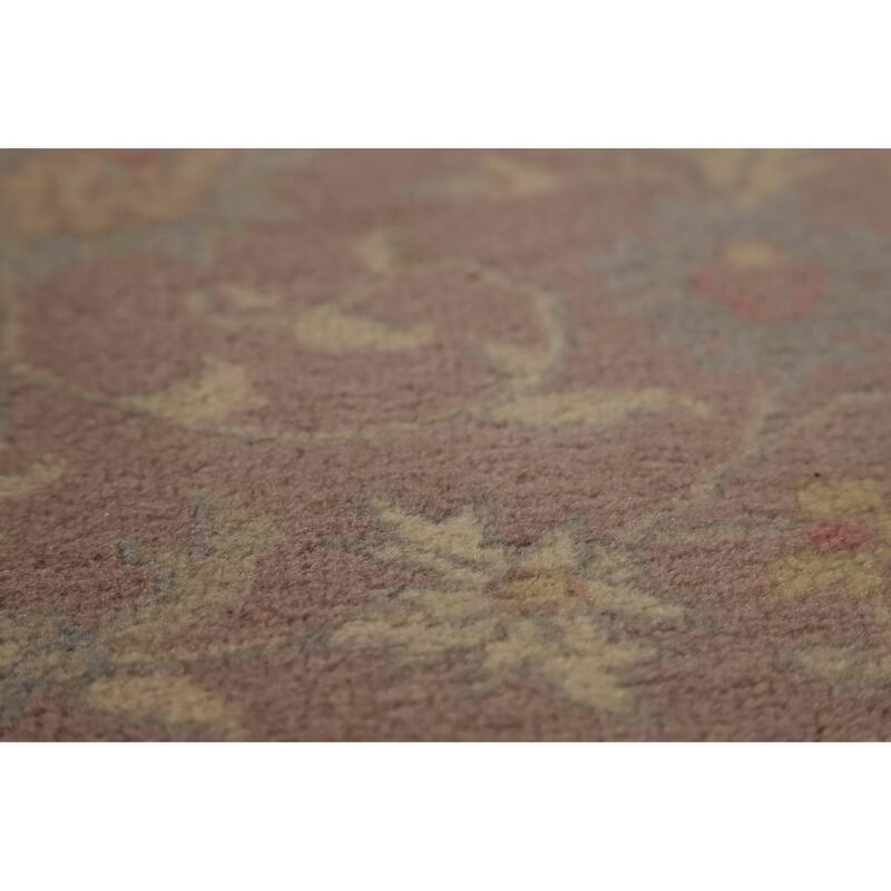 Hand Knotted Oriental 100% Wool Carpet Traditional All-Over Pink Art Deco Area Rug - 5' 0'' X 3' 0''