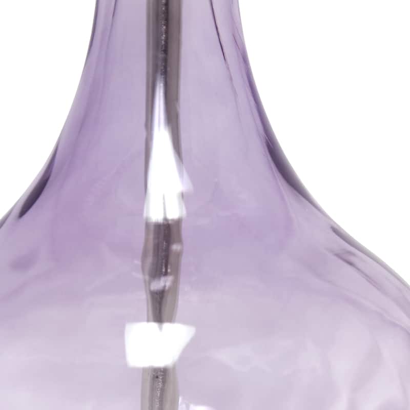 23.25" Modern Timeless Colored Dimpled Glass Table Lamp