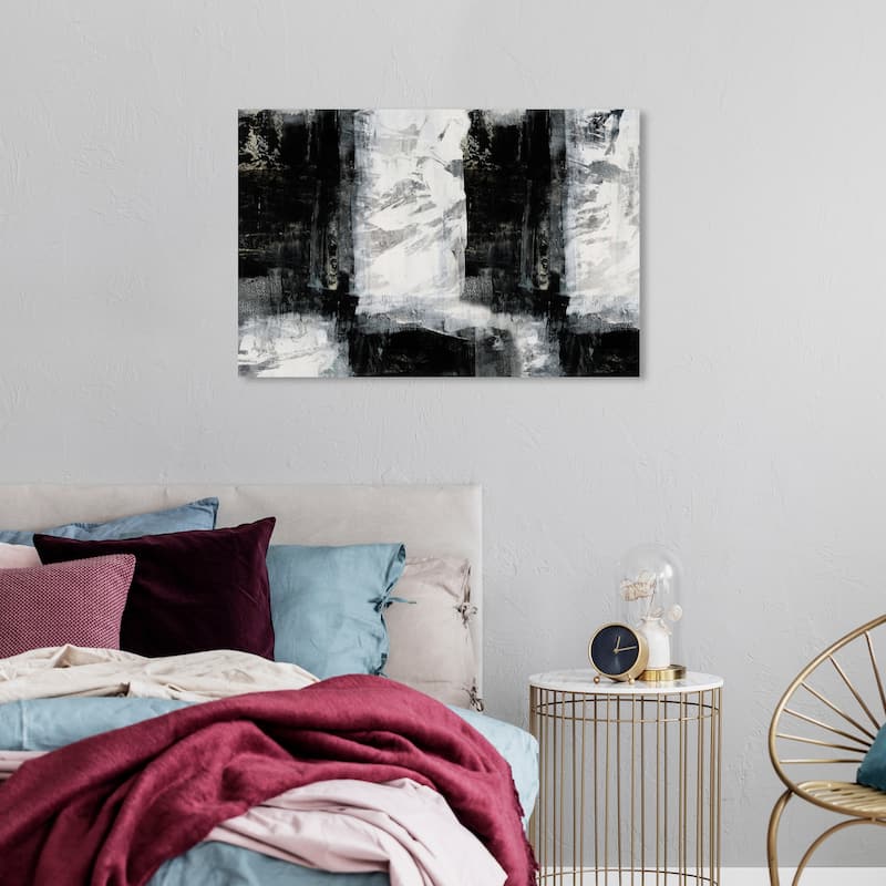 Wynwood Studio Abstract Chess Black and Modern & Contemporary Wall Art Canvas Print - 24 x 36