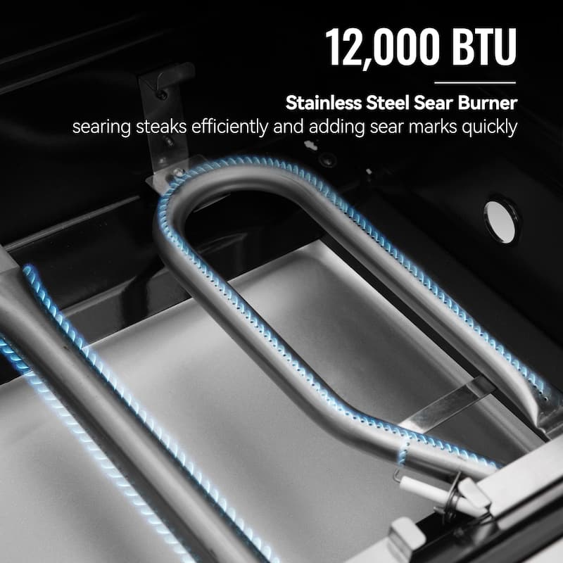 Royal Gourmet 5-Burner Gas Grill with Sear Burner and Side Burner