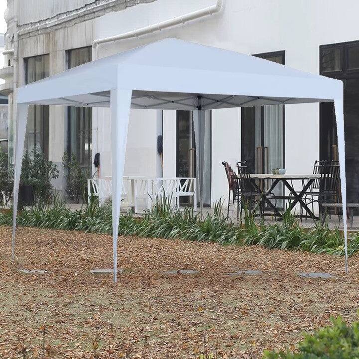 Zenova 10' x 10' Outdoor Pop Up Canopy Tent Patio Gazebo Party Wedding Tent - White