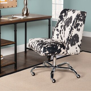 Linon Violet Office Chair Cow Print On Sale Overstock 11041400