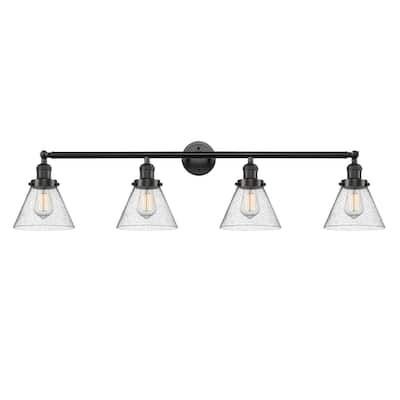 Innovations Lighting Large Cone 4 Light 44" Wide Bathroom Vanity Light