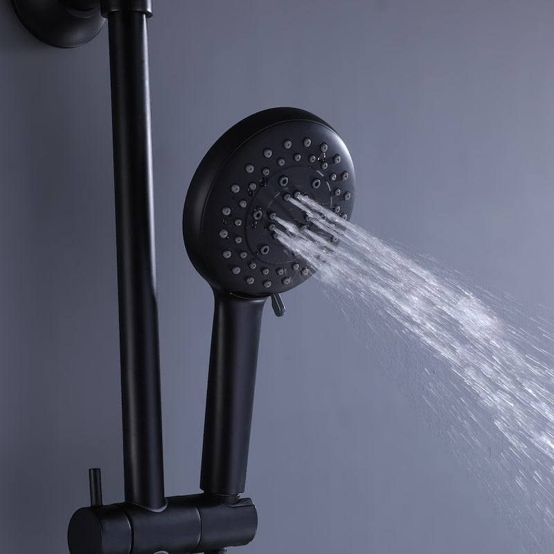 Rbrohant Round bathroom shower head set (not including the main body) - Matte Black