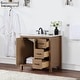 preview thumbnail 138 of 177, Altair Hadiya Bathroom Vanity with Composite Stone Countertop without Mirror