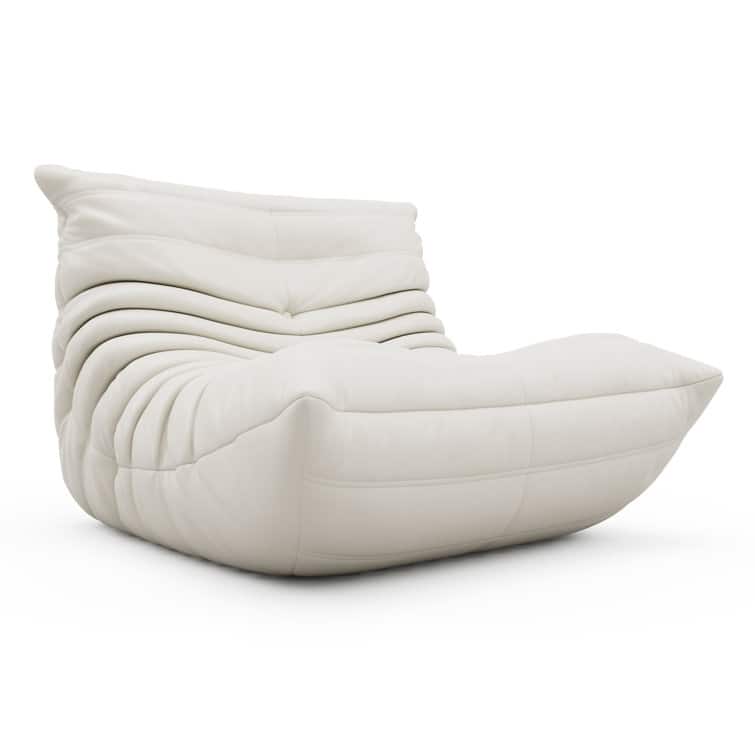 Furgle Microfiber Leather Sofa Ergonomic Design Lazy Floor Sofa