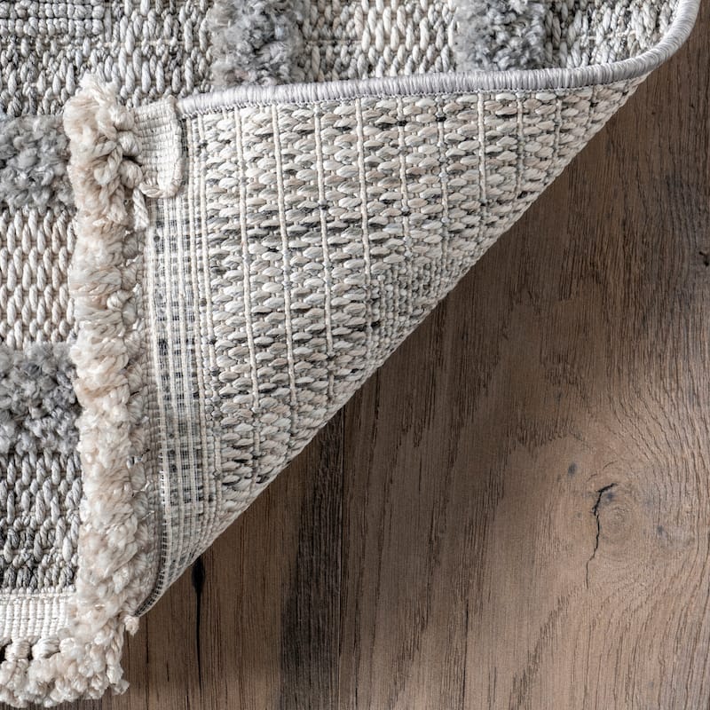 Nuloom Violette Casual Bordered Tasseled Area Rug