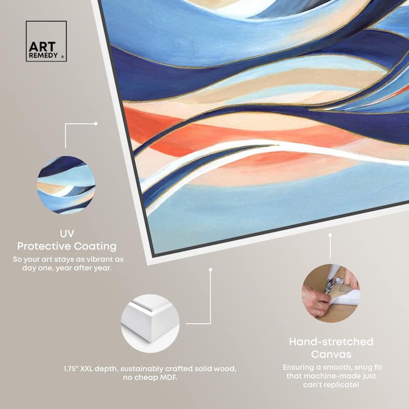 Glowing Blue I Canvas by Art Remedy