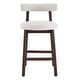 preview thumbnail 20 of 39, Christopher Knight Home - Riven Rubberwood Upholstery Counter Stool Set of 2