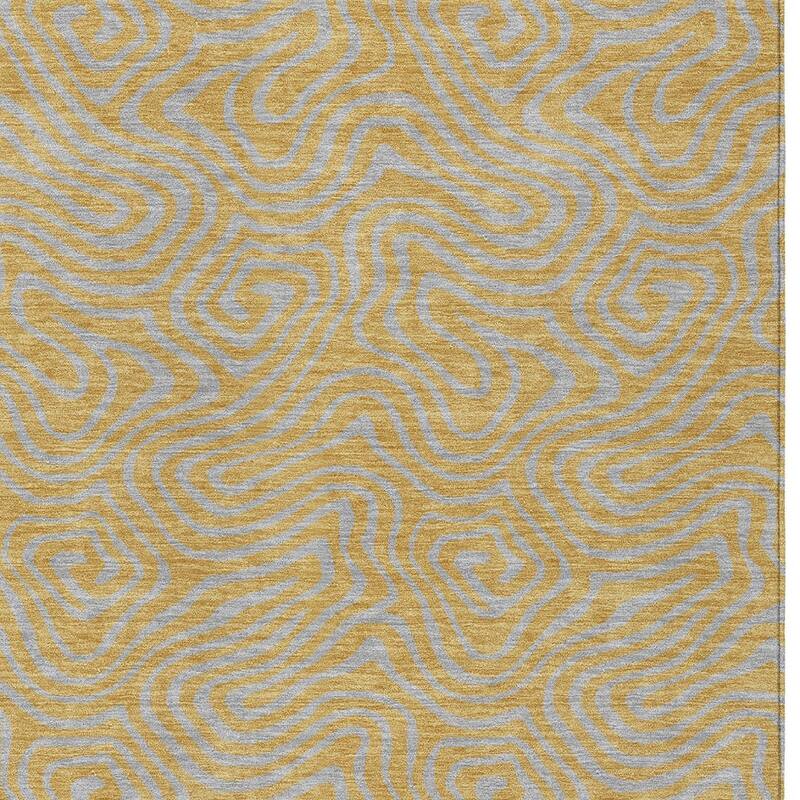 HomeRoots Abstract Transitional Rectangle Outdoor Rug