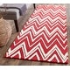 preview thumbnail 81 of 122, SAFAVIEH Handmade Cambridge Tinnie Modern Moroccan Wool Rug 2'6" x 8' Runner - Red/Ivory - Runner