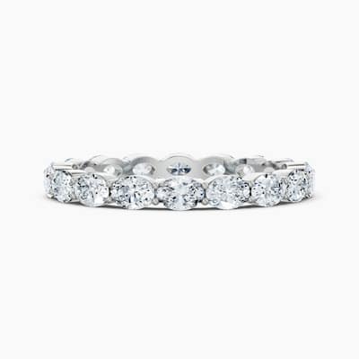 Auriya 14k Gold Oval East-West Lab Grown Diamond Eternity Band 1.80 - 7.50 ct. tw. (F-G, VS)
