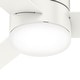 preview thumbnail 7 of 24, Hunter 52" Minimus Modern Sleek Low Profile Ceiling Fan with LED Light, Handheld Remote - Contemporary, Transitional