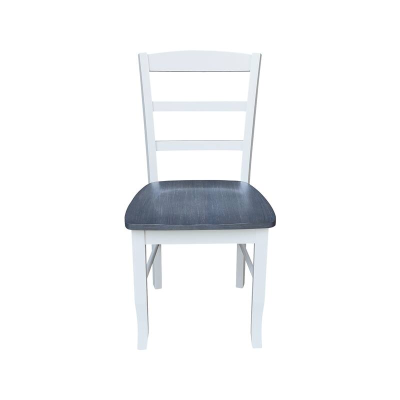 42" Drop Leaf Dining Table with 4 Ladderback Chairs - 5 Piece Set