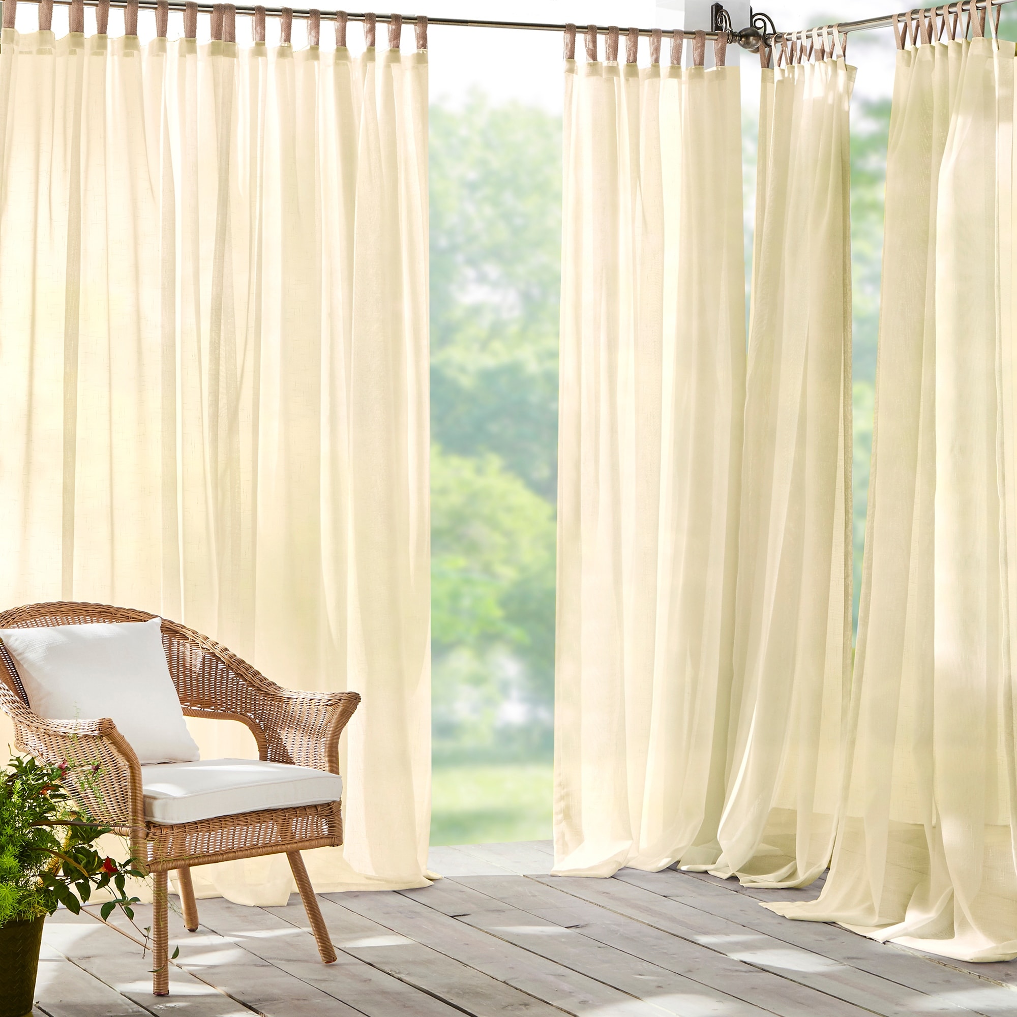 Velcro Tab Outdoor Curtains