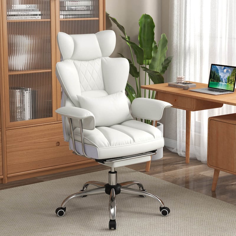Costway Office Desk Chair Big and Tall Executive Office Chair with - See Details