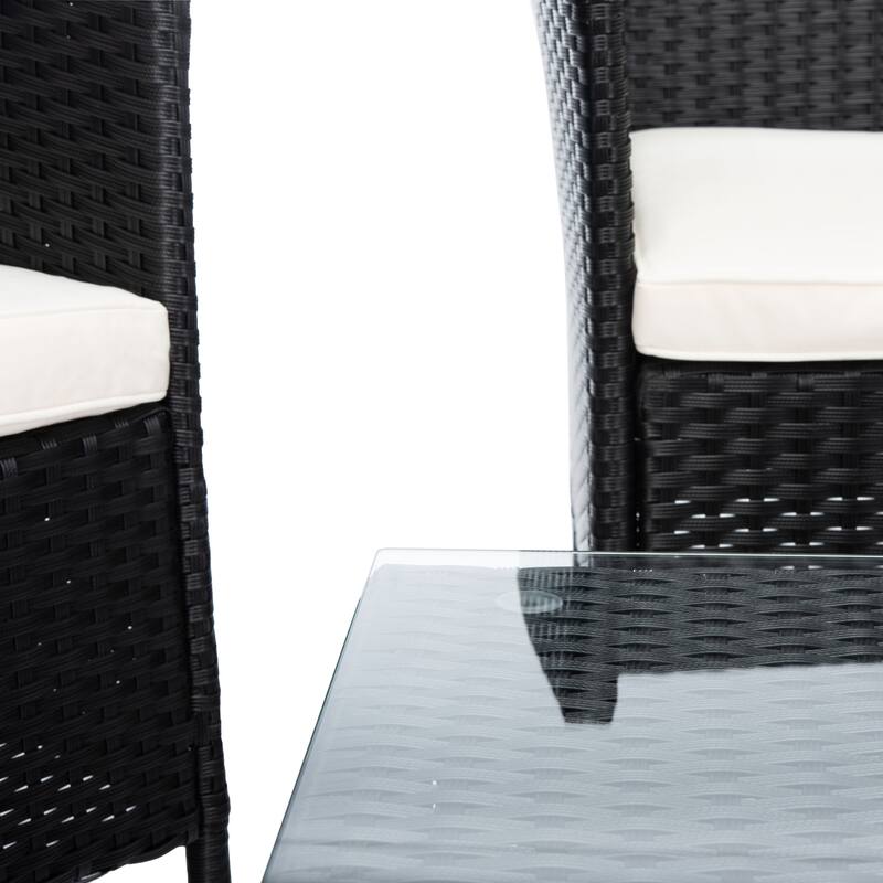 SAFAVIEH Outdoor Tamya 4-Piece Patio Conversation Set - 41W x 31D x 23H