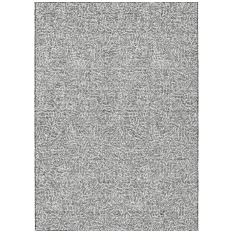 Machine Washable Indoor/ Outdoor Solid Modern Chantille Rug