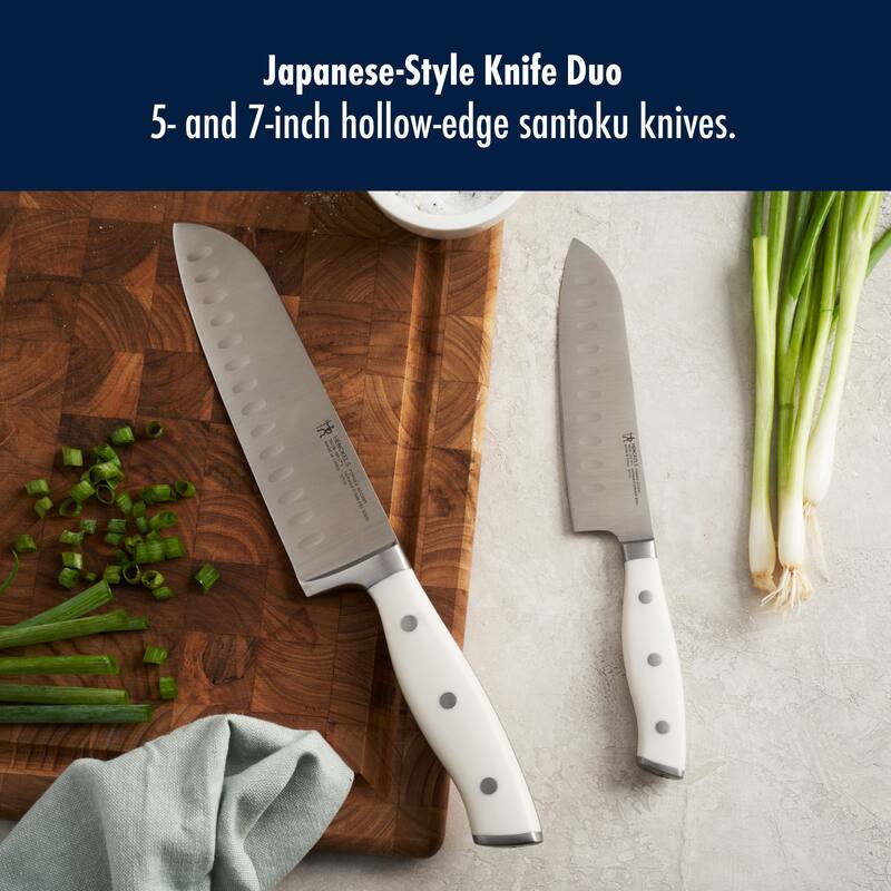 Henckels Forged Accent 2-pc Asian Knife Set - White Handle
