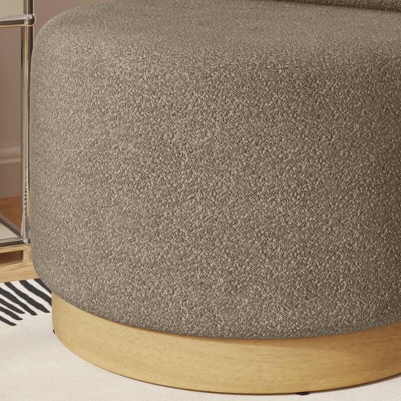 Corvus Dover Teddy Fabric Swivel Accent Chair 1pc