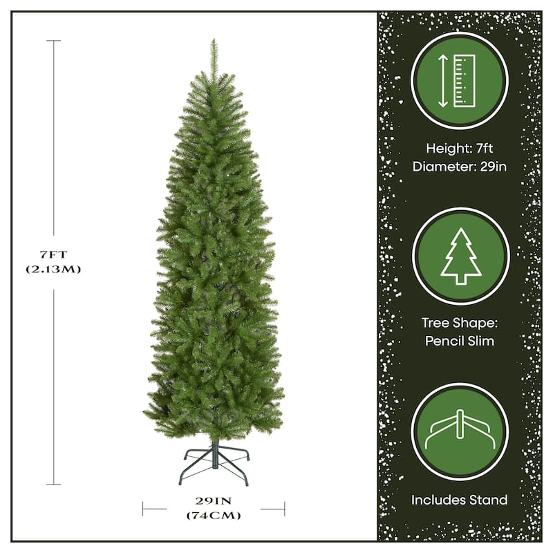 National Tree Company 7 ft. Kingswood Fir Pencil Christmas Tree - 7 Foot