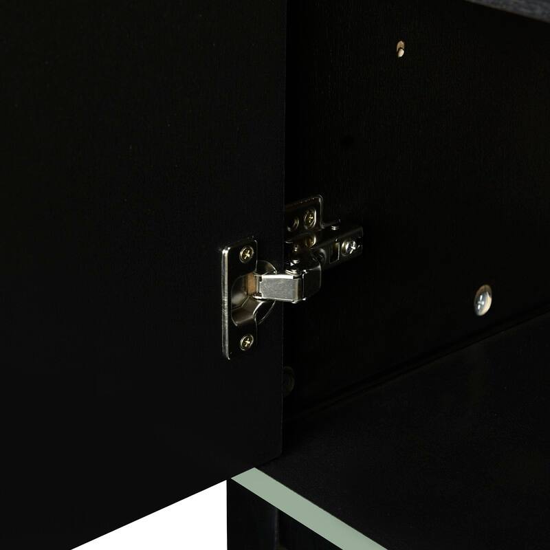 Storage Cabinet Sideboard Wooden Cabinet with 4 Doors for Hallway, Entryway, Living Room, Bedroom, Adjustable Shelf