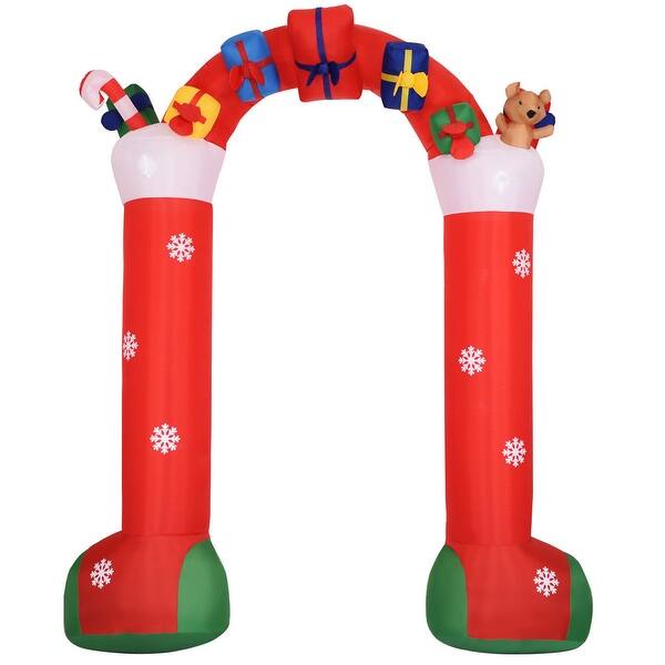 Shop Costway 10 Inflatable Christmas Decoration Stocking Archway