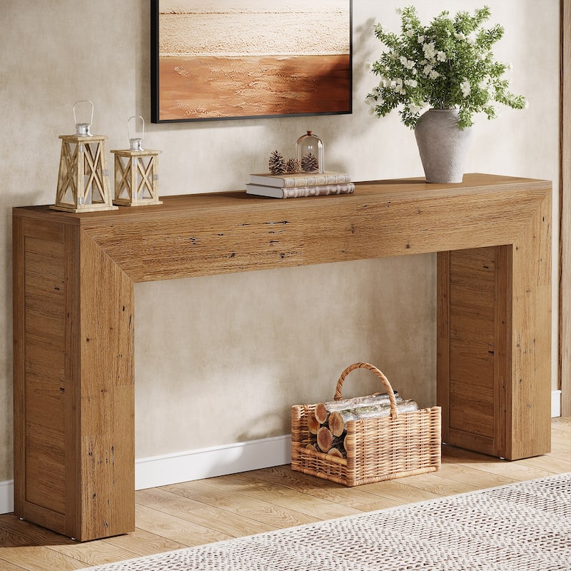 63-Inch Long Console Table for Entryway