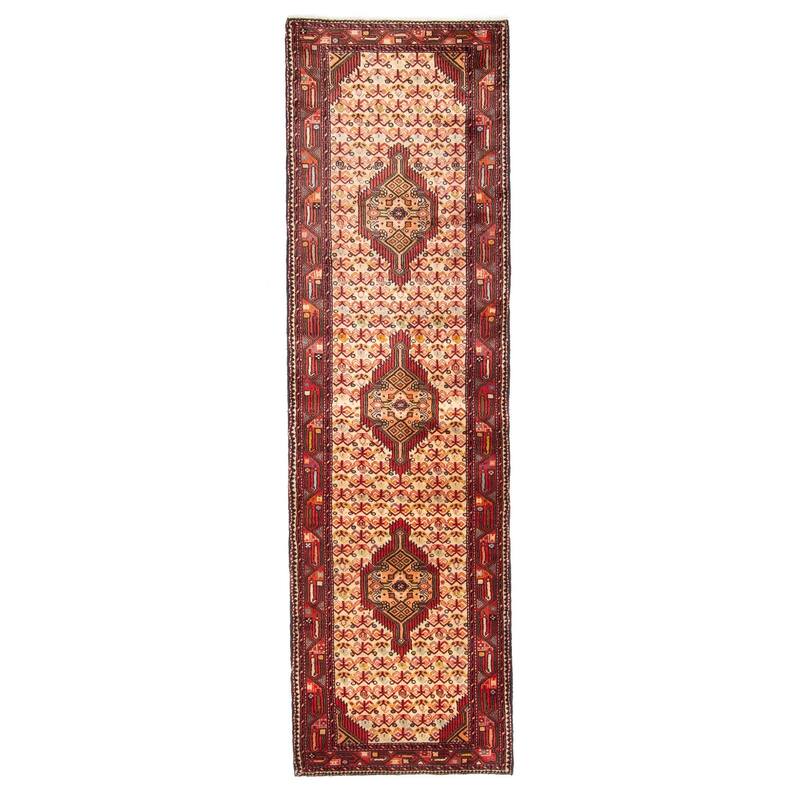 ECARPETGALLERY Hand-knotted Konya Anatolian Beige Wool Rug - 2'8 x 9'3