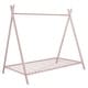 preview thumbnail 10 of 25, Metal Toddler Tent Bed Frame, Twin Size House Bed, Metal Floor Playhouse Bed for Kids, Easy to Assemble, No Box Spring Needed Pink - Twin