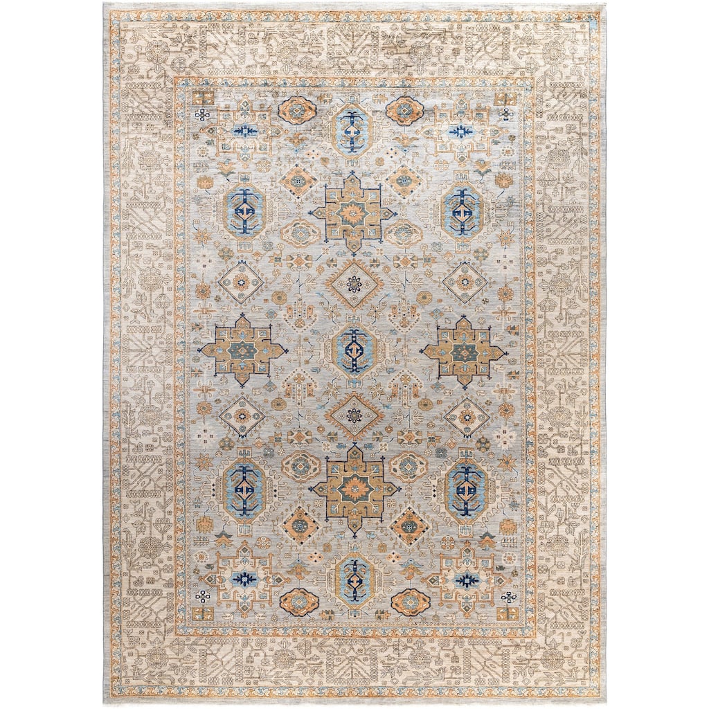 Serapi One-of-a-Kind Hand-Knotted Area Rug - Gray - 9' 11" x 13' 9"