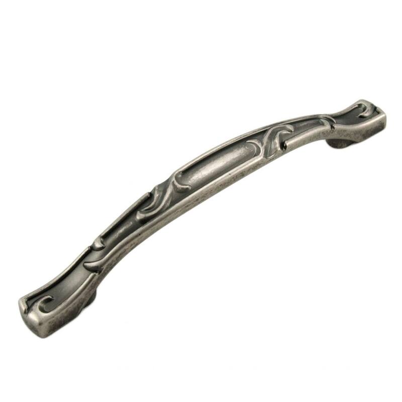 RK International Nottingham 5 Inch Center to Center Arch Cabinet Pull - Weathered Nickel