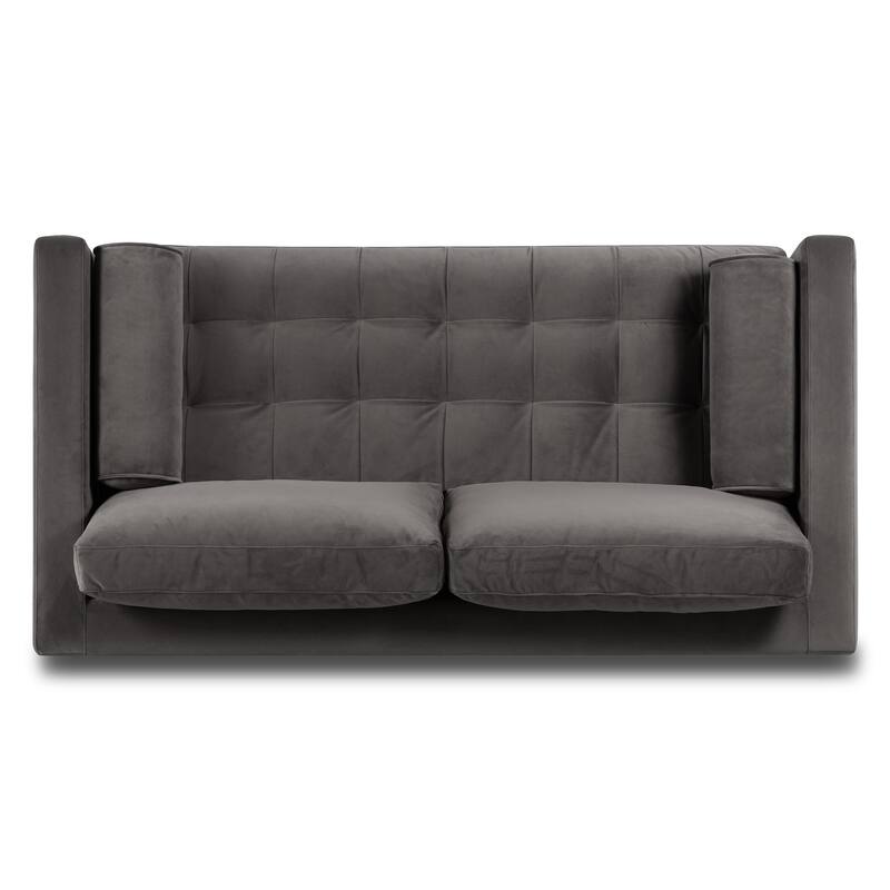 Poly & Bark Napa 72" Velvet Fabric Apartment Sofa