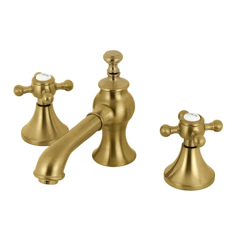 English Country 8 in. Widespread Bathroom Faucet - Brushed Brass