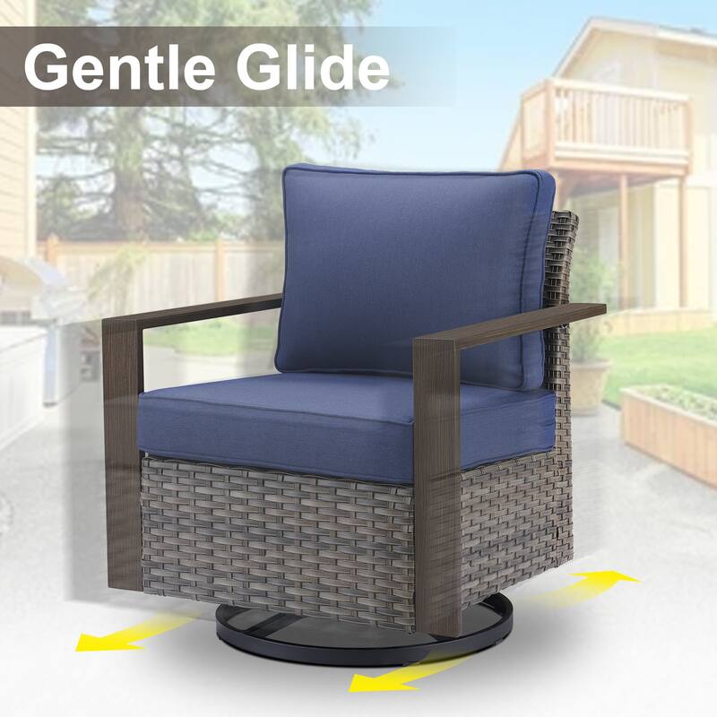 Gymojoy Outdoor Wicker Patio Furniture Sofa Set
