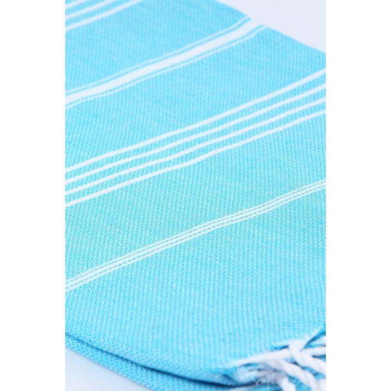 SussexHome Turkish Bath Towel Peshtemal Fouta 39" X 71" - 100% Cotton - for Beach Picnic Sarong
