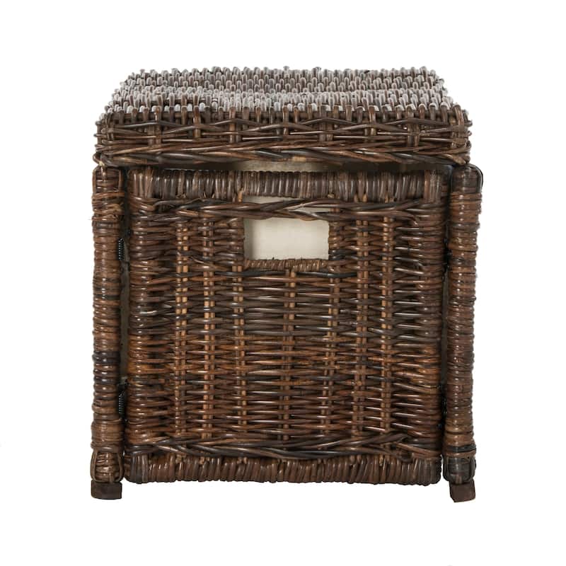 happimess Elijah 30" Wicker Storage Trunk, Brown - Butterscotch
