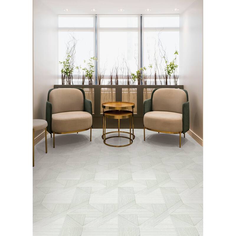 FloorPops Neutral Frey Peel & Stick Floor Tiles