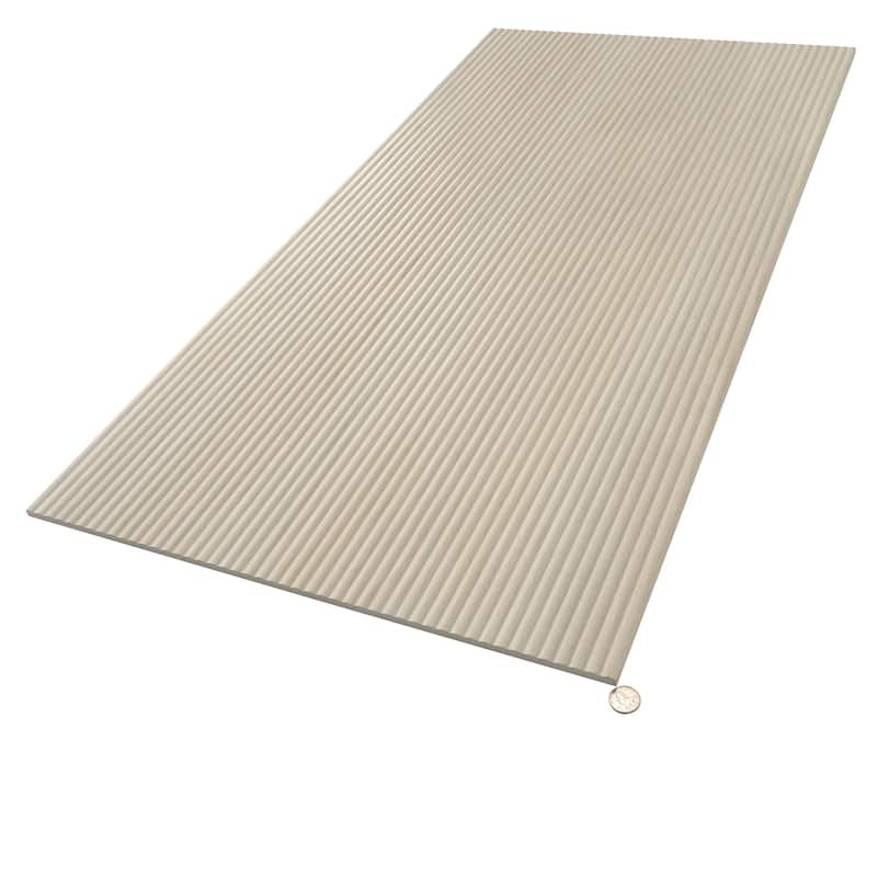 Bois 24x48 Almond Wood Porcelain Large Format Fluted Wall Tile (15.55 sq ft/case) - 2 Pack