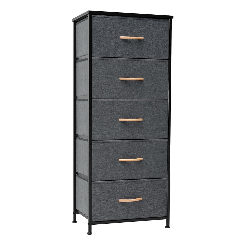 Crestlive Products Household 5-Drawer Vertical Dresser Storage Chest