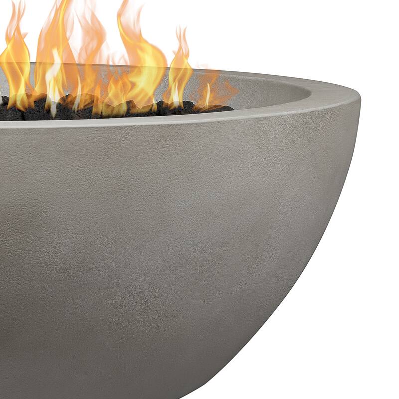 Alta Medium Natural Gas Fire Bowl in Shade by Jensen Co - 38 x 38 x 14