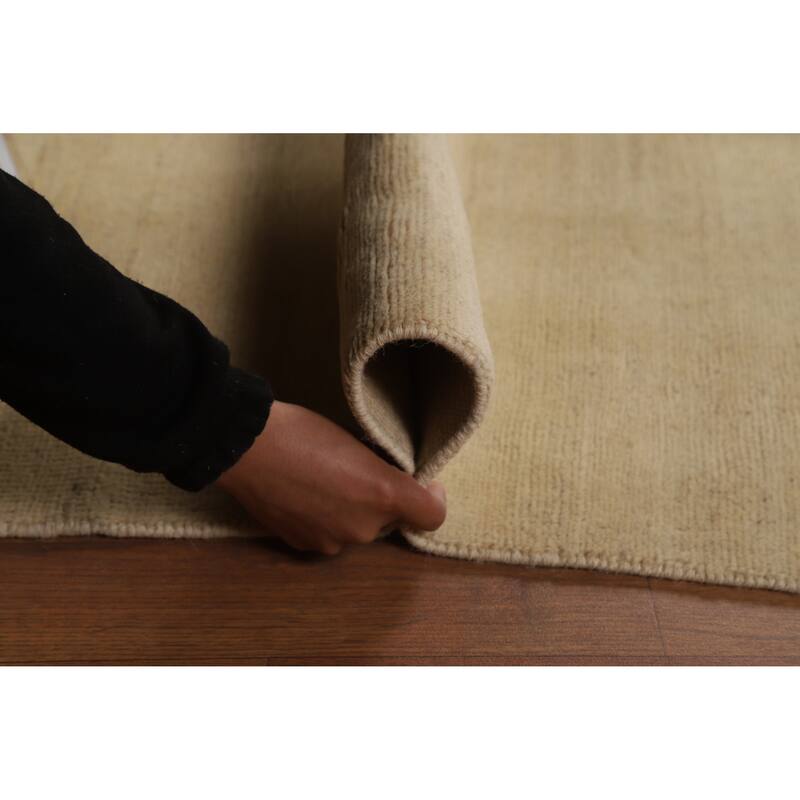 Modern Gabbeh Oriental Rug Handmade Wool Carpet - 4'10"x 6'2"