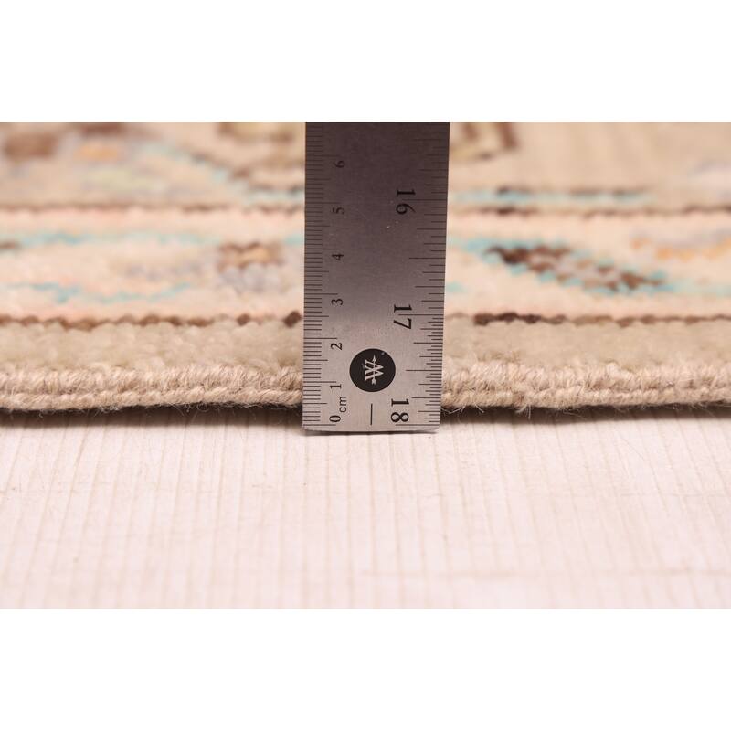 ECARPETGALLERY Hand-knotted Modern Oushak Light Khaki Wool Rug - 10'3 x 13'11