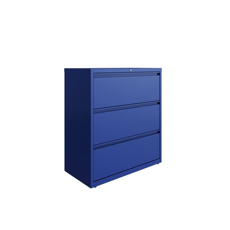 Hirsh 36 in Wide, 3 Drawer, HL8000 Series, Classic Blue - Blue