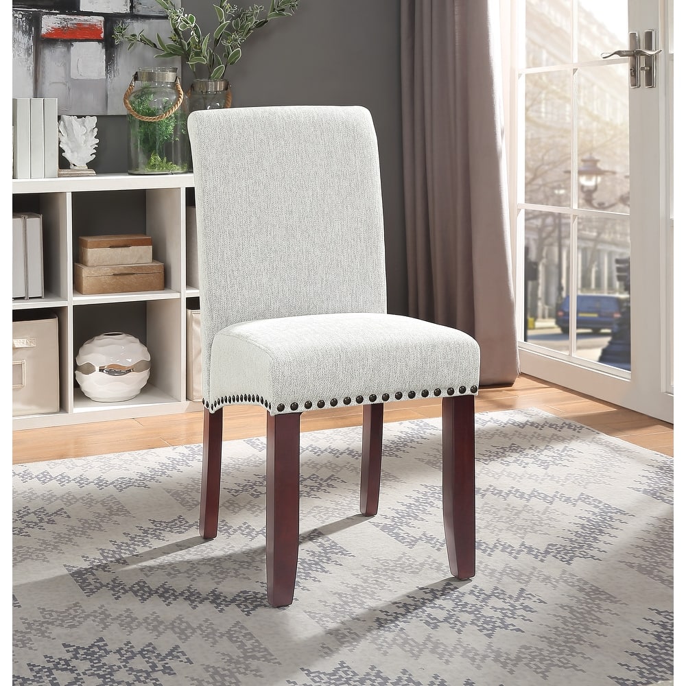 Copper Grove Five Bridge Eco Parsons Faux Leather Nailhead Chair