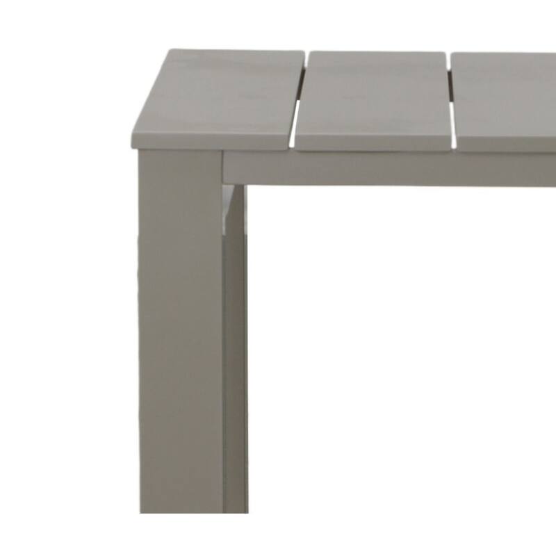 Diglur Patio Square End Table, Gray