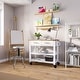 preview thumbnail 2 of 5, Seville Classics Acacia Top Kitchen Cart