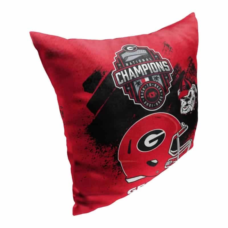 NCAA Georgia Bulldogs 2022 National Football Champions 18 Inch Throw Pillow